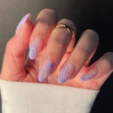 Lavender gel extensions